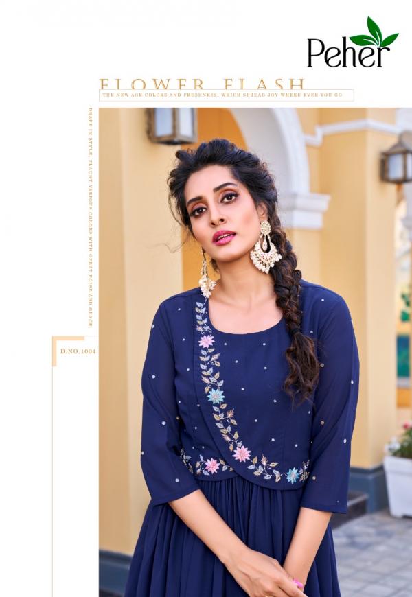 Peher Limelight Vol 1 Fancy Party Wear Georgette Kurti Collection